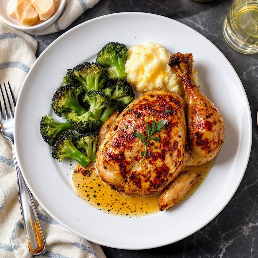 Herbal roasted chicken