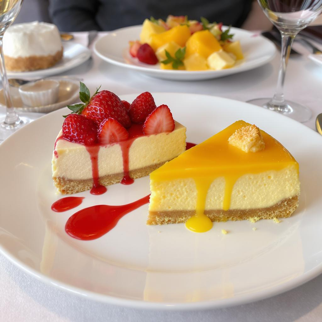Strawberry/Mango cheese cake